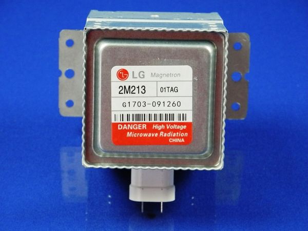 Зображення Магнетрон СВЧ LG 2M213-01TAG (Дві планки на 3 отвори, підключення перпендикулярно) 2M213-01TAG, зовнішній вигляд та деталі продукту