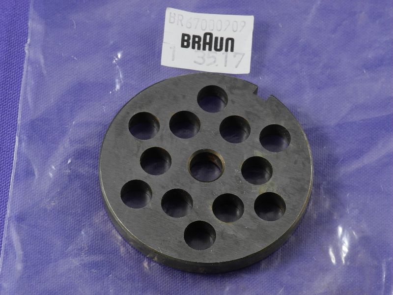 Зображення Сітка для м'ясорубки велика Braun 8,2 мм.ORIGINAL (67000909) 67000909, зовнішній вигляд та деталі продукту
