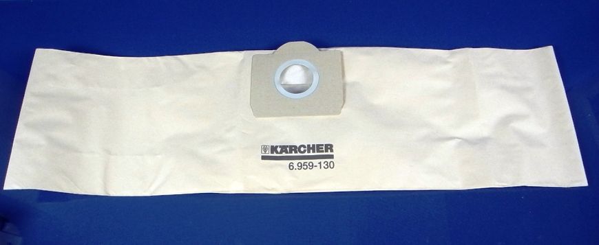 Зображення Набір паперових одноразових мішків для пилососів KARCHER WD 3, A 22..., SE 40 (6.959-130.0) 6.959-130.0, зовнішній вигляд та деталі продукту