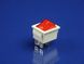Кнопка для електроприладів біло-червона KCD2 (250V, 15A, 4 контакти) P2-0063 фото 1