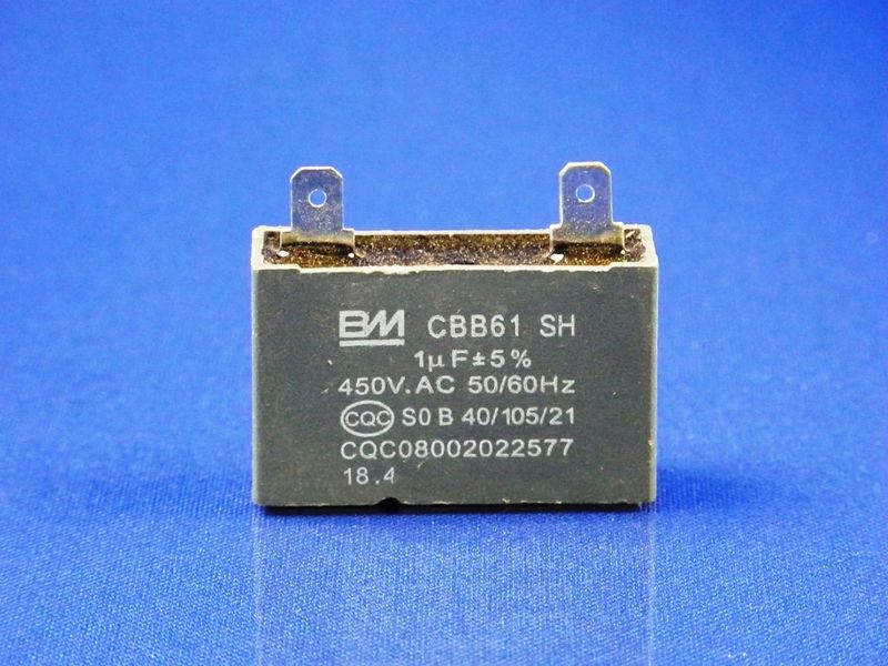 Зображення Конденсатор для газового котла CBB61 SH 1 МкФ +/- 5% 450V.AC 50/60 Hz TERMAXI JSG 20R JSG 20R-3, зовнішній вигляд та деталі продукту