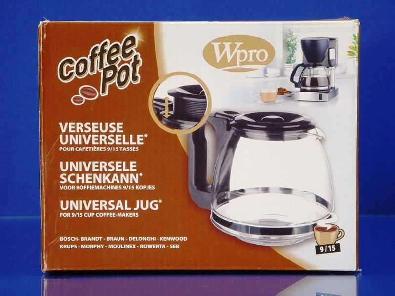 Зображення Універсальна колба для кавоварок 9-15 чашок Wpro (484000000319) 484000000319, зовнішній вигляд та деталі продукту