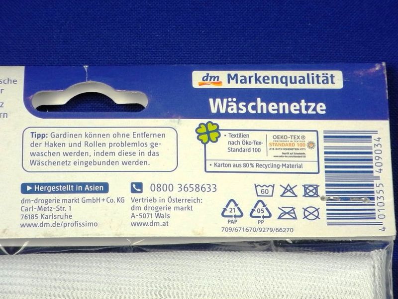 Зображення Набір універсальних мішків для прання 2 шт. Profissimo Wäschenetz (4010355409034) 4010355409034, зовнішній вигляд та деталі продукту