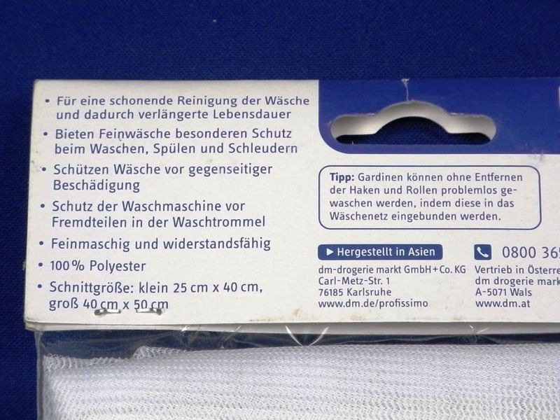 Изображение Набор универсальных мешов для стирки 2 шт. Profissimo Wäschenetz (4010355409034) 4010355409034, внешний вид и детали продукта