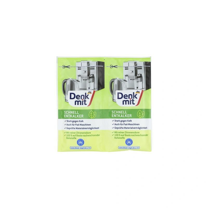 Изображение Средство от накипи для кофемашин DenkMit Schnell Entkalker 2x25 г (Z6LK1Q) Z6LK1Q, внешний вид и детали продукта