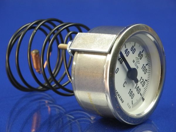 Зображення Термометр капілярний PAKKENS D=60 мм, капіляр довжиною 1 м, темп. 0-160 °C 060/5021206, зовнішній вигляд та деталі продукту