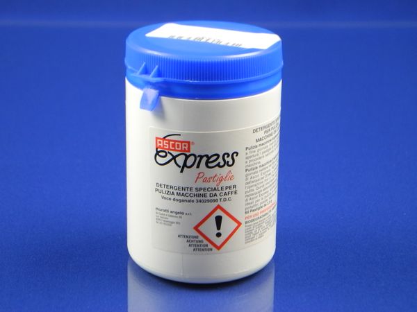 Зображення Засіб для чищення кавомашини COFFEE CLEAN Ascor express Pastiglie 60 таблеток по 2.5 g 802087, зовнішній вигляд та деталі продукту
