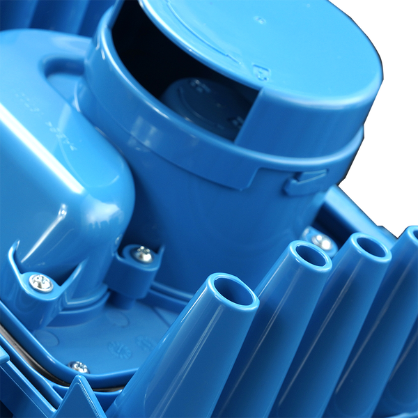 Зображення Кришка-частина циклонного фільтра, блакитна для пилососу Thomas (197002) 197002, зовнішній вигляд та деталі продукту