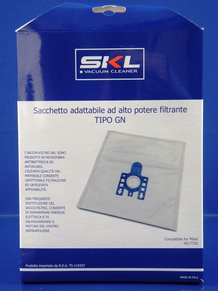 Зображення Набір мішків для пилу для Miele SKL GN (9917730) (VAC200MI) 9917730, зовнішній вигляд та деталі продукту