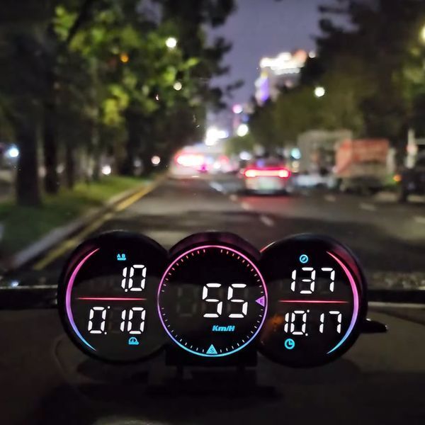 Изображение Бортовой компьютер HUD G17 GPS проекционный дисплей 27117, внешний вид и детали продукта