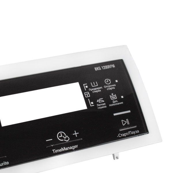 Изображение Передняя крышка панели управления и дозатора для стиральной машины Electrolux (140051209017) 140051209017, внешний вид и детали продукта