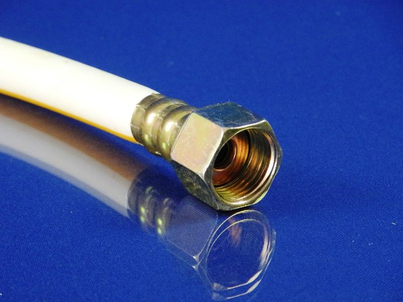 Зображення Шланг ПВХ газовий "Никифоров" L=400 мм. 1/2″ сталь/латунь 400-1, зовнішній вигляд та деталі продукту